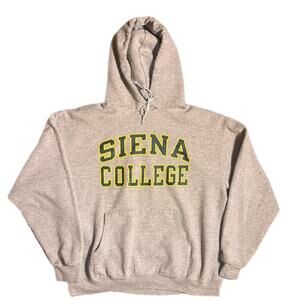Vintage champion Siena college grey custom cut hood neckline (xl)